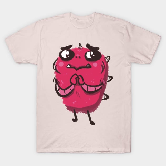 Bashful Troll Doodle Monster T-Shirt by SaruHime